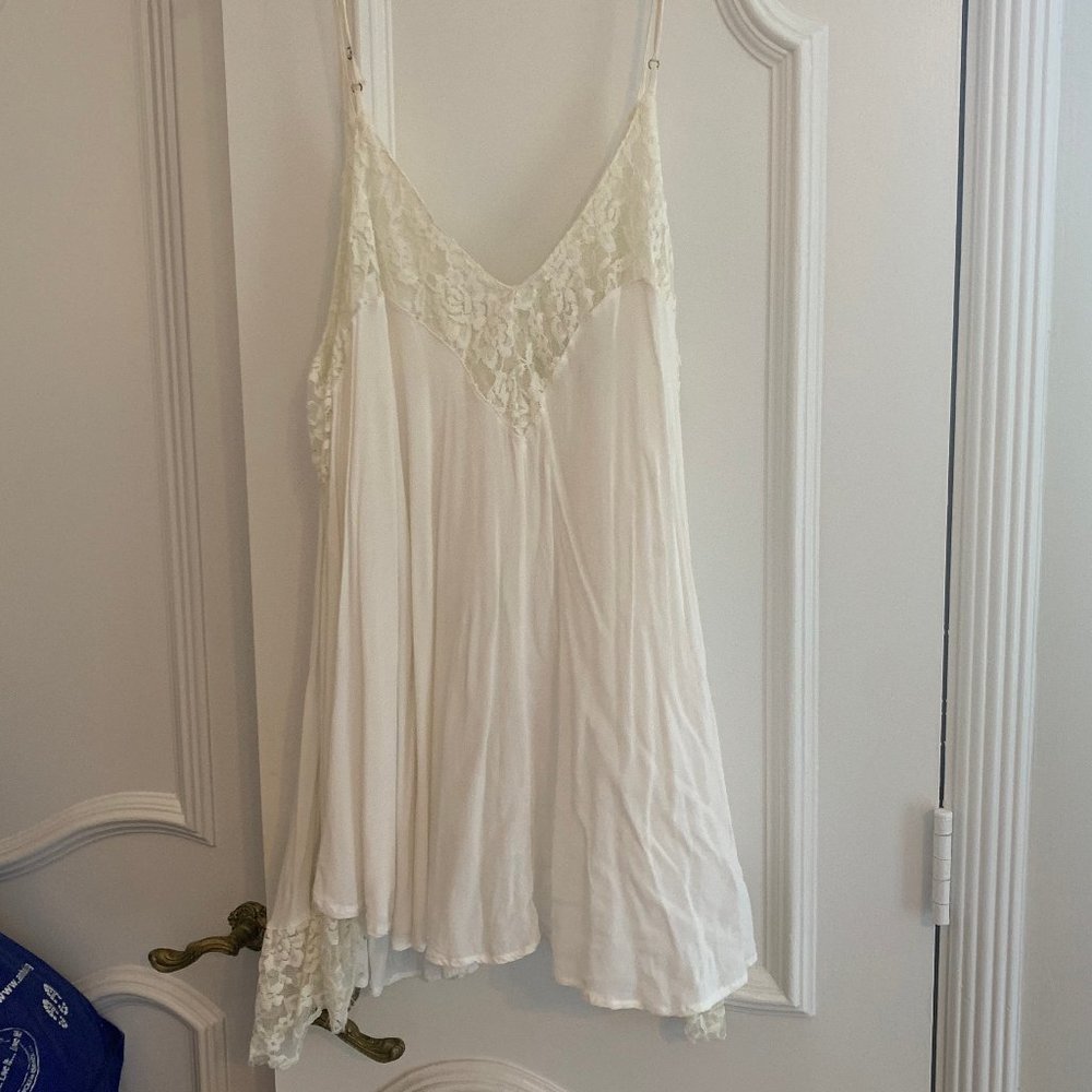 LF Boho Dress White soft Bohemian dress with lace